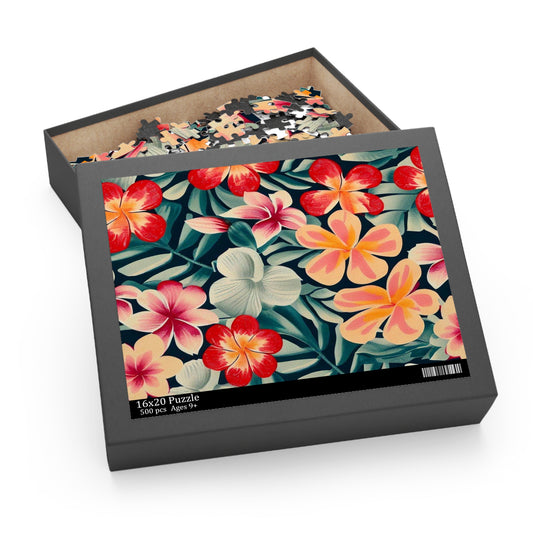 Oil cloth-like pattern Puzzle (120, 252, 500-Piece)