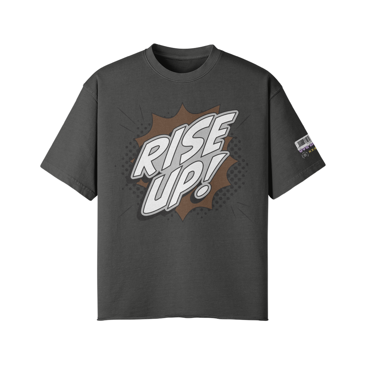 UVG RISE UP UNISEX FADED RAW HEM TEE