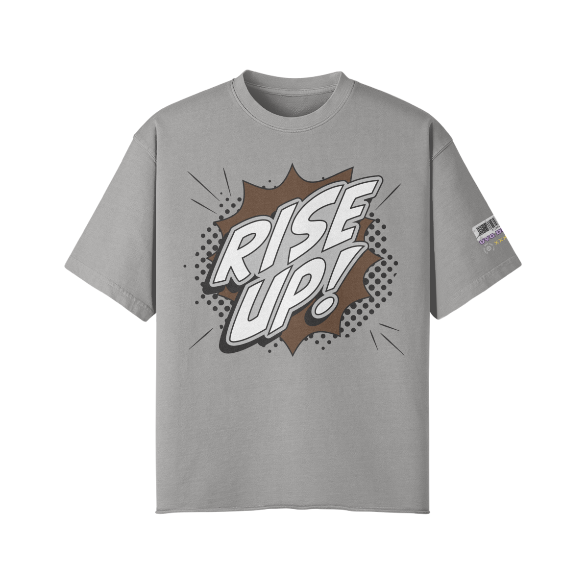 UVG RISE UP UNISEX FADED RAW HEM TEE